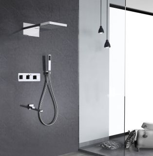 Душевая система ABBER Daheim AF8253 с термостатом хром